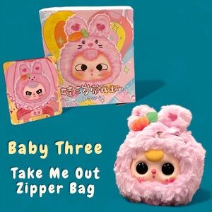 Baby Three Take Me Out Zipper Bag Blind Box Rabbit